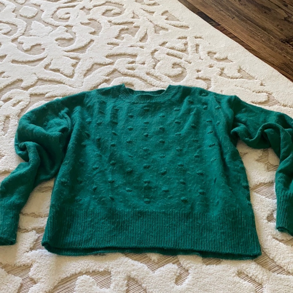 Green boutique sweater